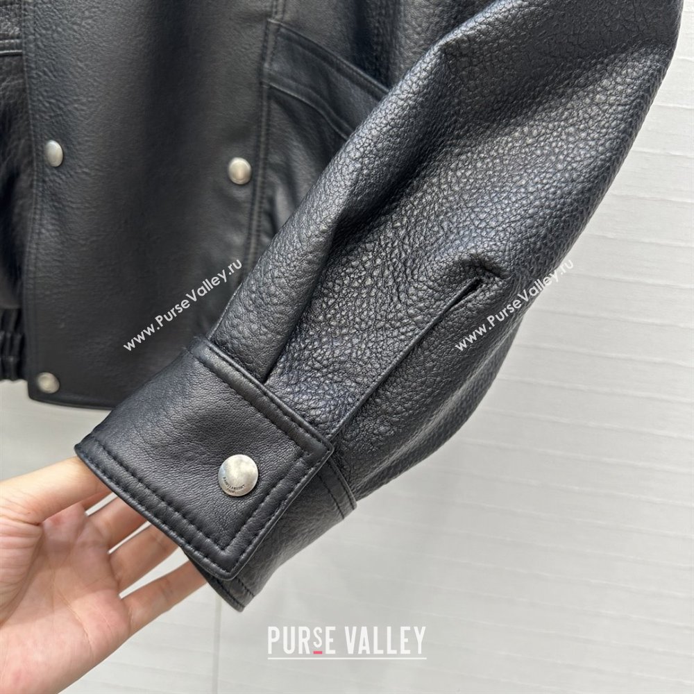 Saint Laurent Sheepskin Jacket SLP92504 Black 2025 (Q-25092504)