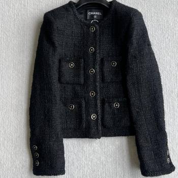 Chanel Tweed Jacket CH91929 Black 2025 (Q-28091929)