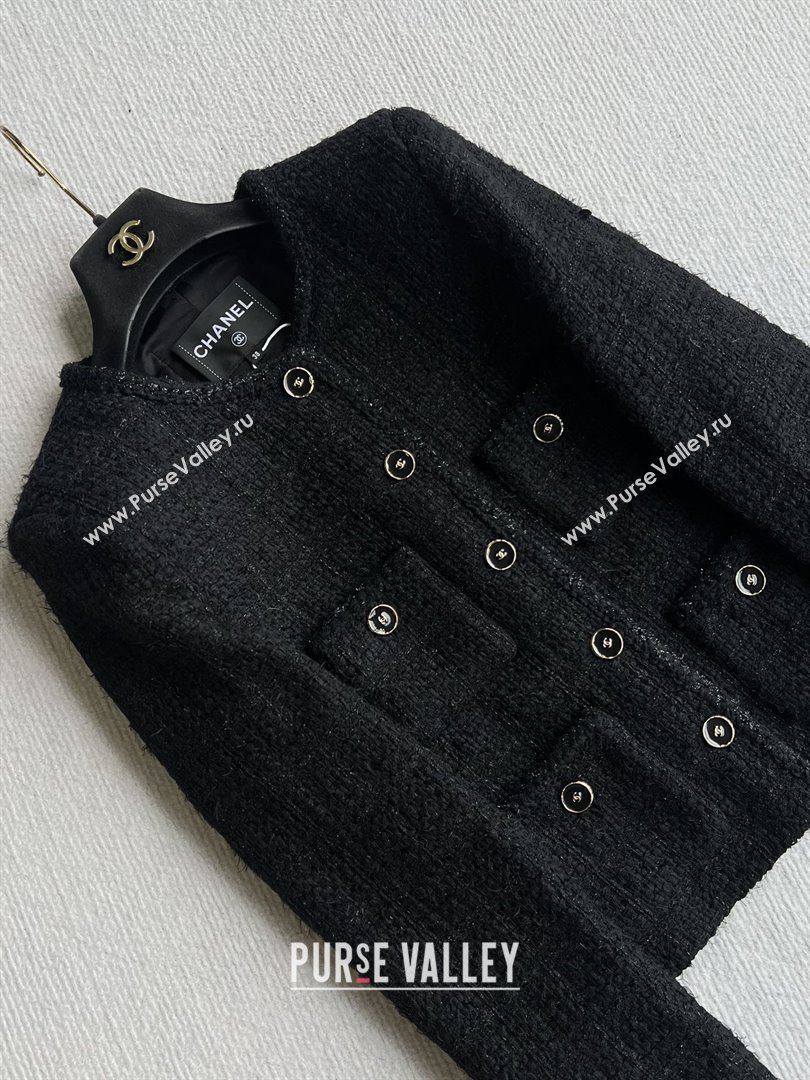 Chanel Tweed Jacket CH91929 Black 2025 (Q-28091929)