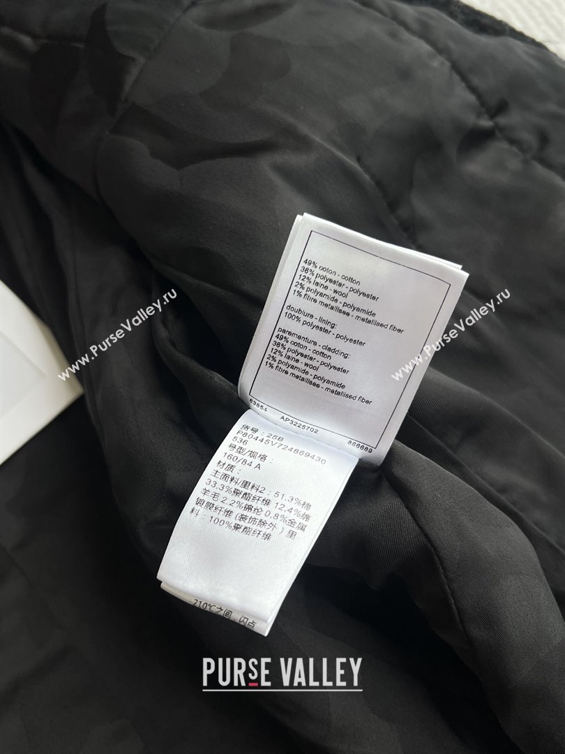 Chanel Tweed Jacket CH91929 Black 2025 (Q-28091929)