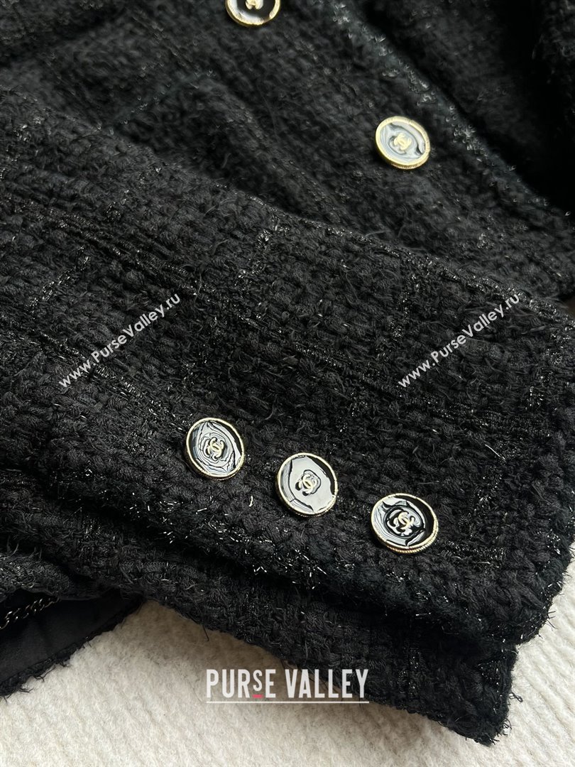 Chanel Tweed Jacket CH91929 Black 2025 (Q-28091929)