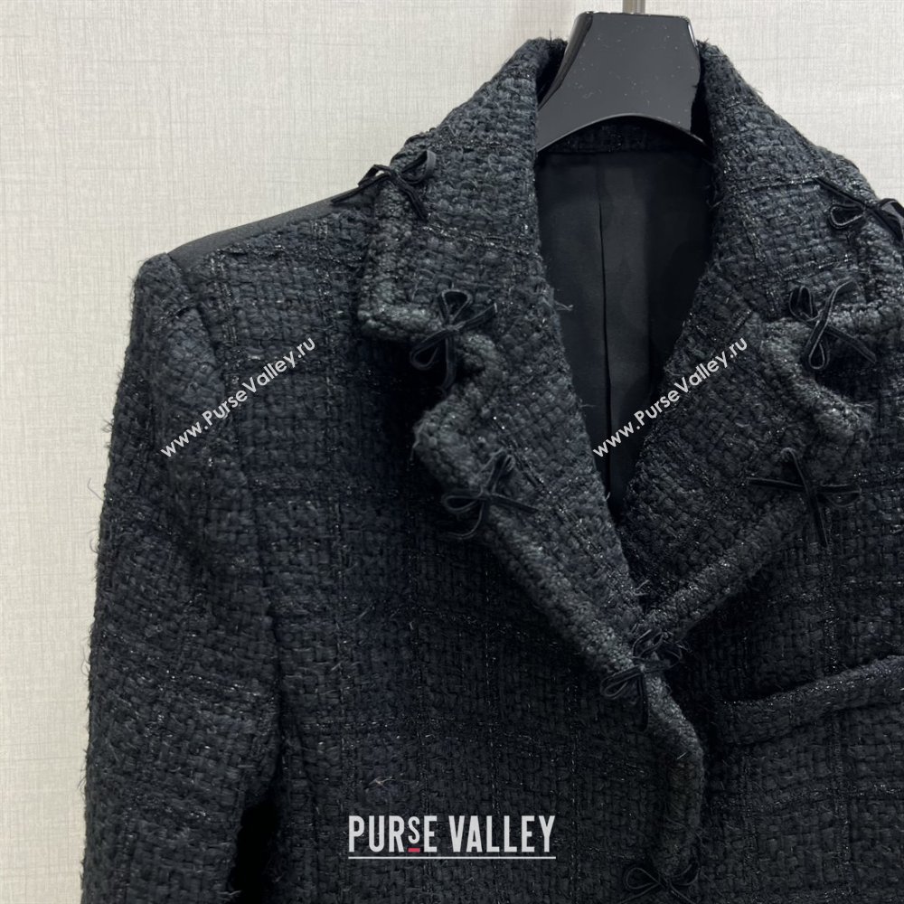 Chanel Tweed Jacket CH92502 Black 2025 (Q-25092502)