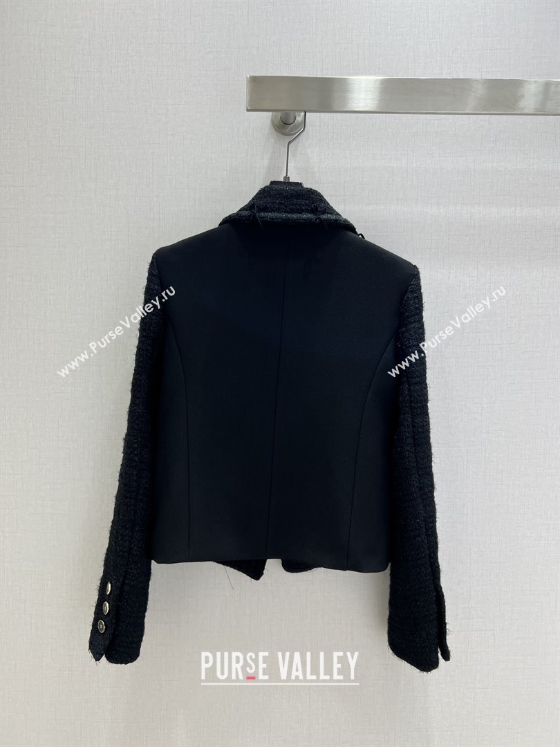 Chanel Tweed Jacket CH92502 Black 2025 (Q-25092502)