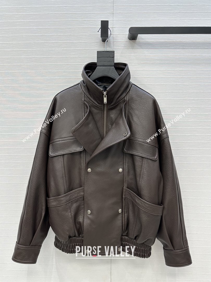 Saint Laurent Sheepskin Jacket SLP92503 Brown 2025 (Q-25092503)