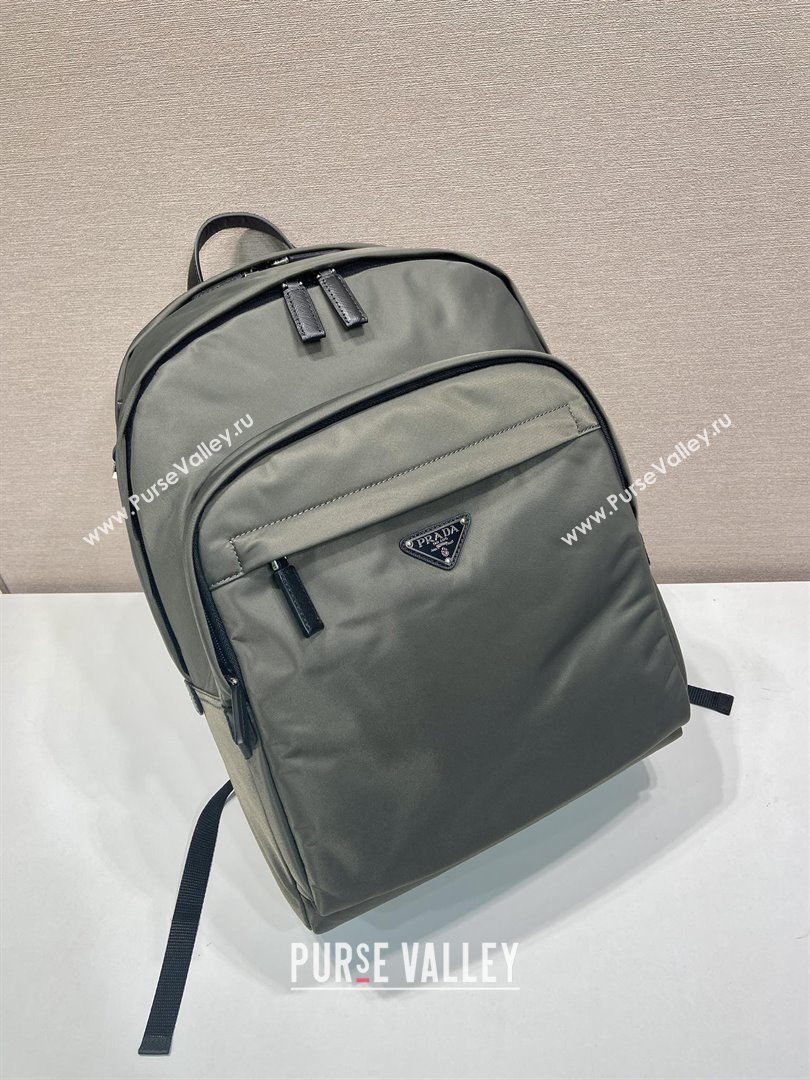 Prada Re-Nylon and Saffiano Leather Backpack 2VZ048 Forest Green 2025 (YZ-25092002)