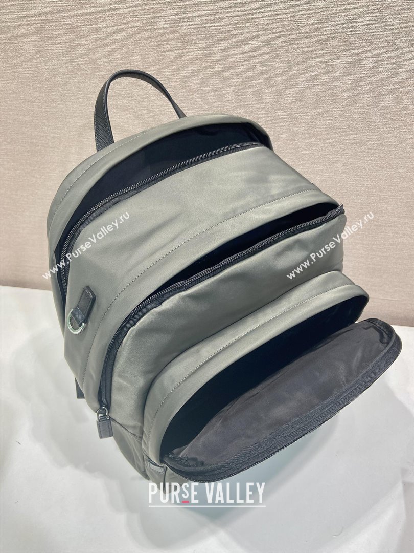 Prada Re-Nylon and Saffiano Leather Backpack 2VZ048 Forest Green 2025 (YZ-25092002)