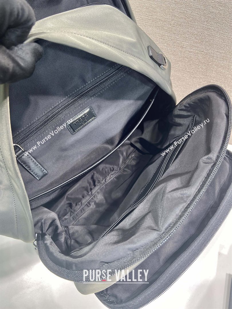 Prada Re-Nylon and Saffiano Leather Backpack 2VZ048 Forest Green 2025 (YZ-25092002)