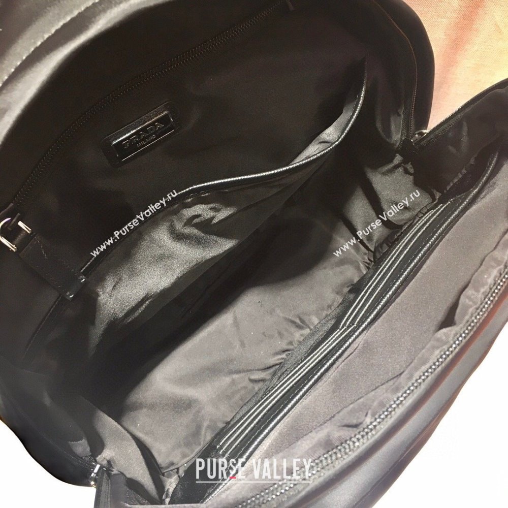 Prada Re-Nylon and Saffiano Leather Backpack 2VZ048 Black 2025 (YZ-25092001)