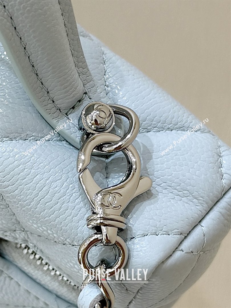 Chanel Shiny Grained Calfskin Vanity with Chain and Star AP4854 Light Blue 2025 Top Quality (SHUNY-25092306)