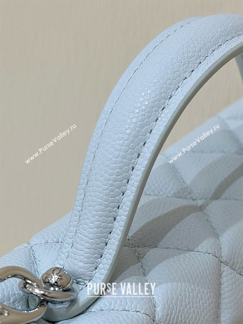 Chanel Shiny Grained Calfskin Vanity with Chain and Star AP4854 Light Blue 2025 Top Quality (SHUNY-25092306)