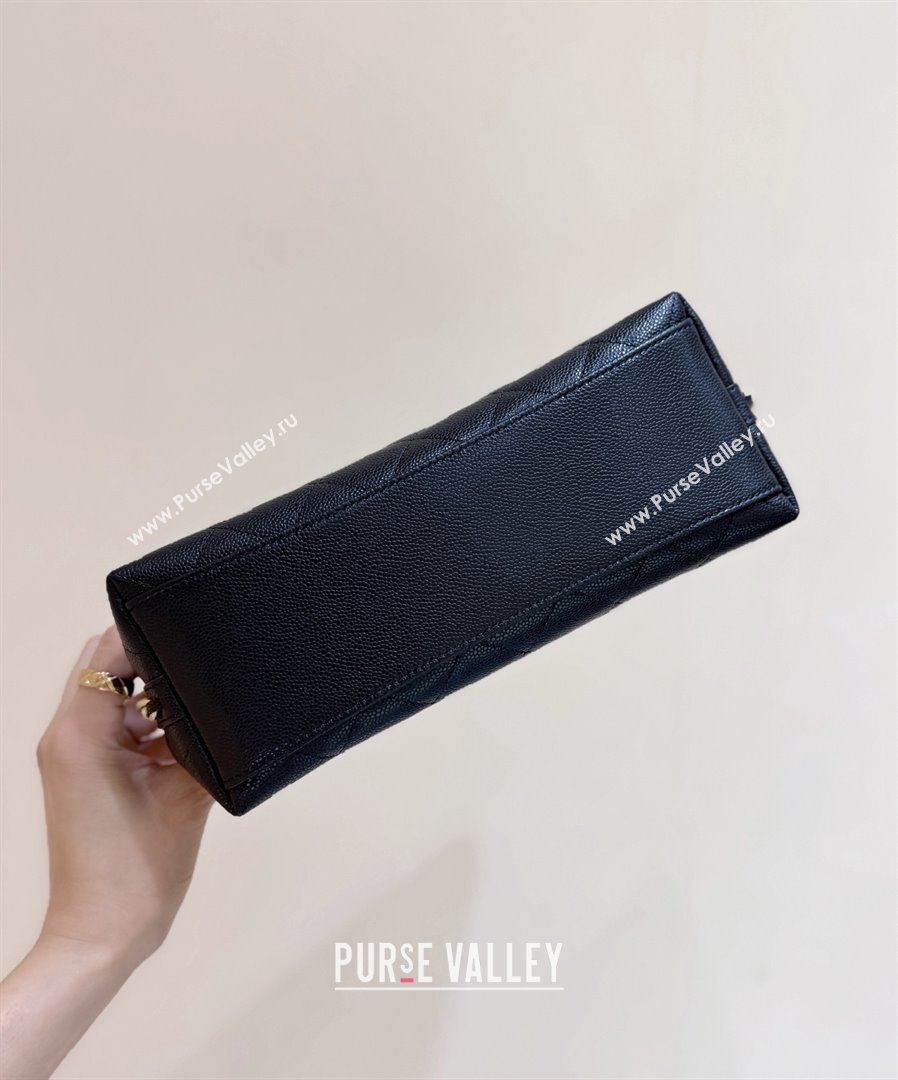 Chanel Pouch in Grained Shiny Calfskin AP4700 Black 2025 Top Quality (SHUNY-25092304)