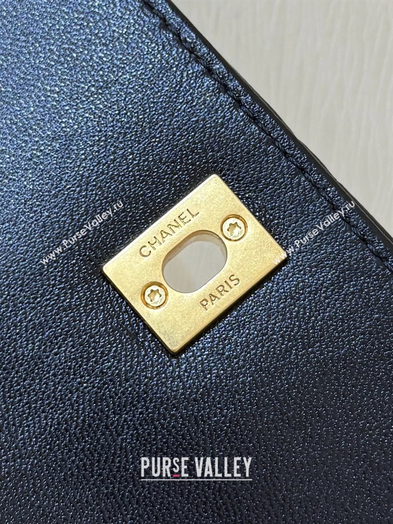 Chanel Suede Lambskin Phone Holder with Strap AP4677 Beige/Black 2025 Top Quality (SHUNY-25092301)