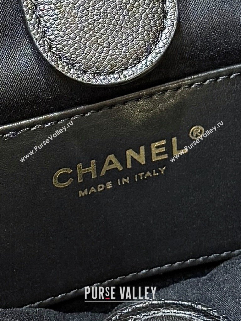 Chanel Grained Calfskin 25 Medium Backpack Bag AS5600 Black 2025 Top Quality (SHUNY-25092312)