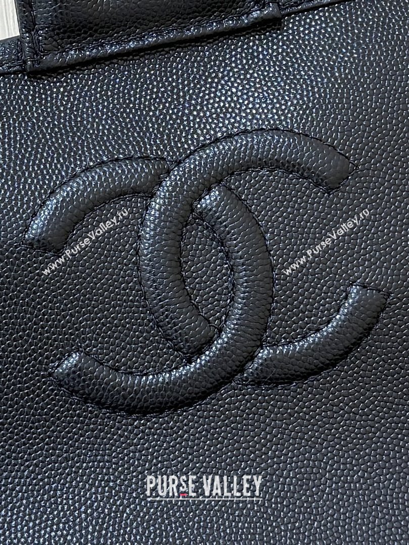Chanel Grained Shiny Calfskin Backpack Black 2025 AS5715 Top Quality (SHUNY-25092313)