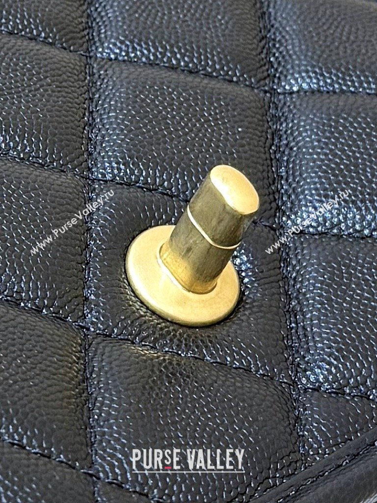 Chanel Grained Shiny Calfskin Backpack Black 2025 AS5715 Top Quality (SHUNY-25092313)