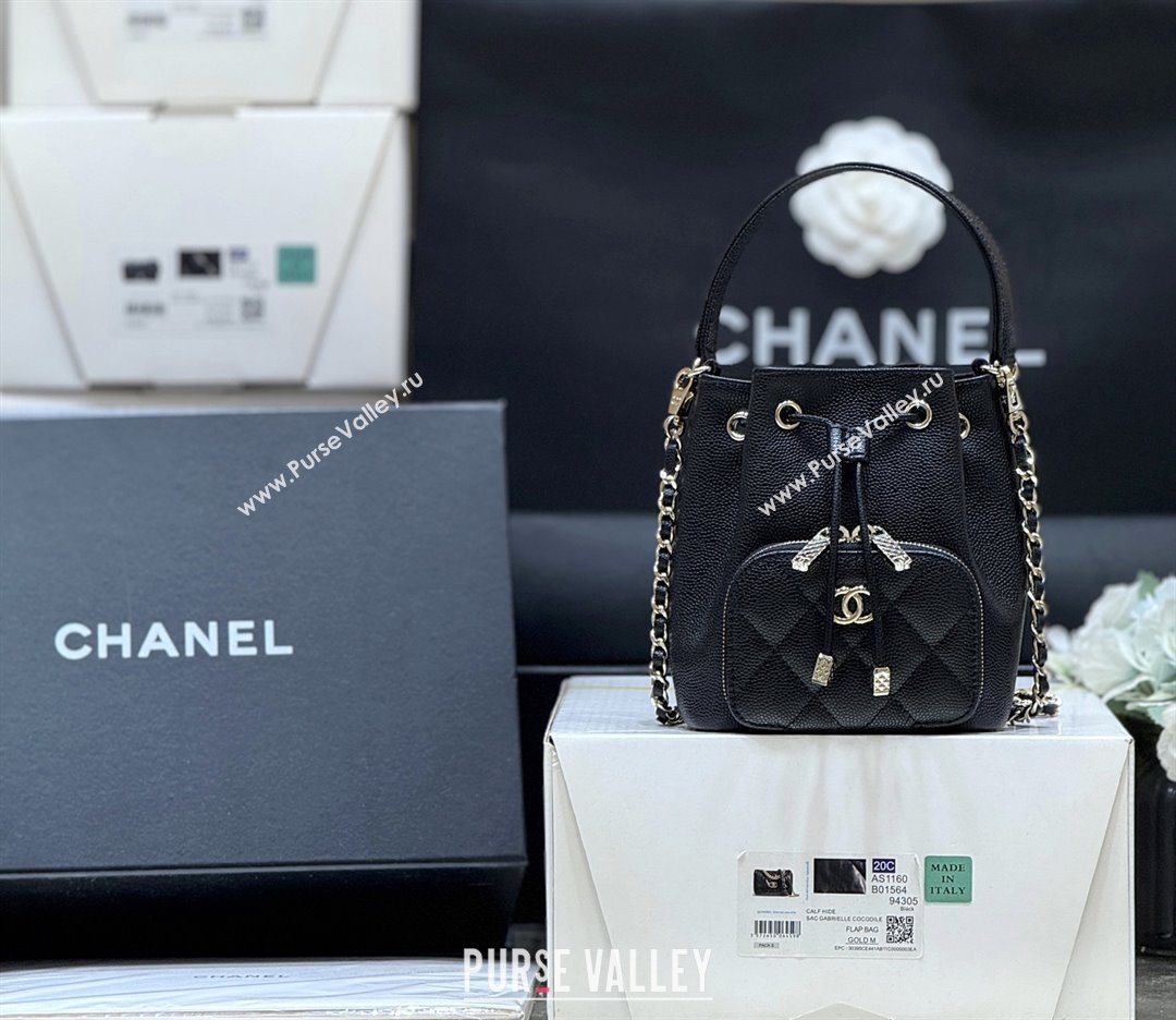 Chanel Clutch with Chain in Grained Shiny Calfskin AP4775 Black 2025 Top Quality (SHUNY-25092302)