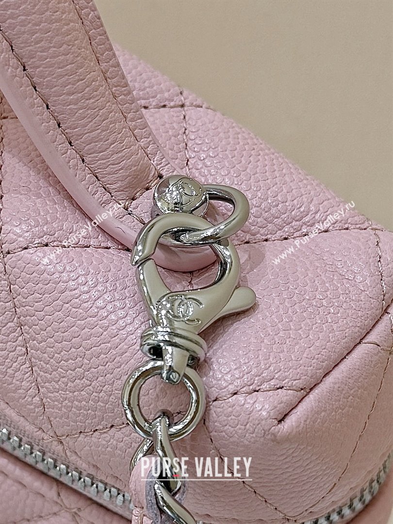 Chanel Shiny Grained Calfskin Vanity with Chain and Star AP4854 Pink 2025 Top Quality (SHUNY-25092315)