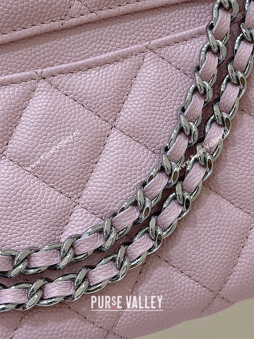 Chanel Shiny Grained Calfskin Vanity with Chain and Star AP4854 Pink 2025 Top Quality (SHUNY-25092315)