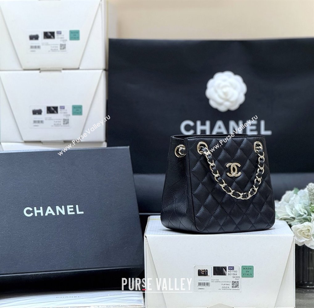 Chanel Shoulder Bag in Grainy Calfskin AS3176 Black 2025 Top Quality (SHUNY-25092402)