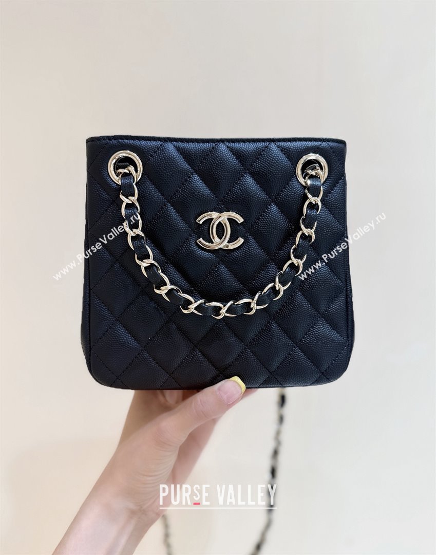Chanel Shoulder Bag in Grainy Calfskin AS3176 Black 2025 Top Quality (SHUNY-25092402)
