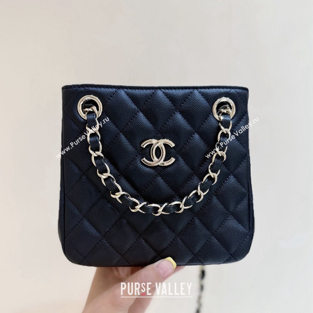 Chanel Shoulder Bag in Grainy Calfskin AS3176 Black 2025 Top Quality (SHUNY-25092402)