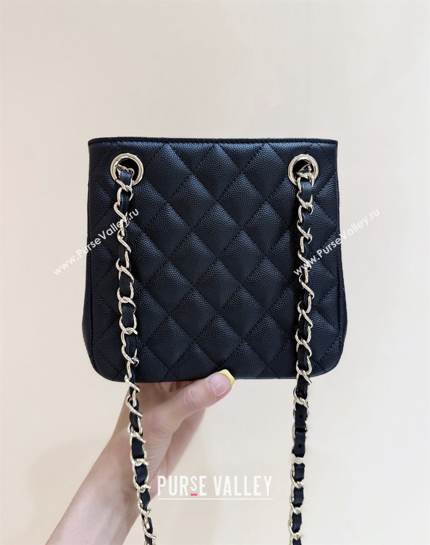 Chanel Shoulder Bag in Grainy Calfskin AS3176 Black 2025 Top Quality (SHUNY-25092402)