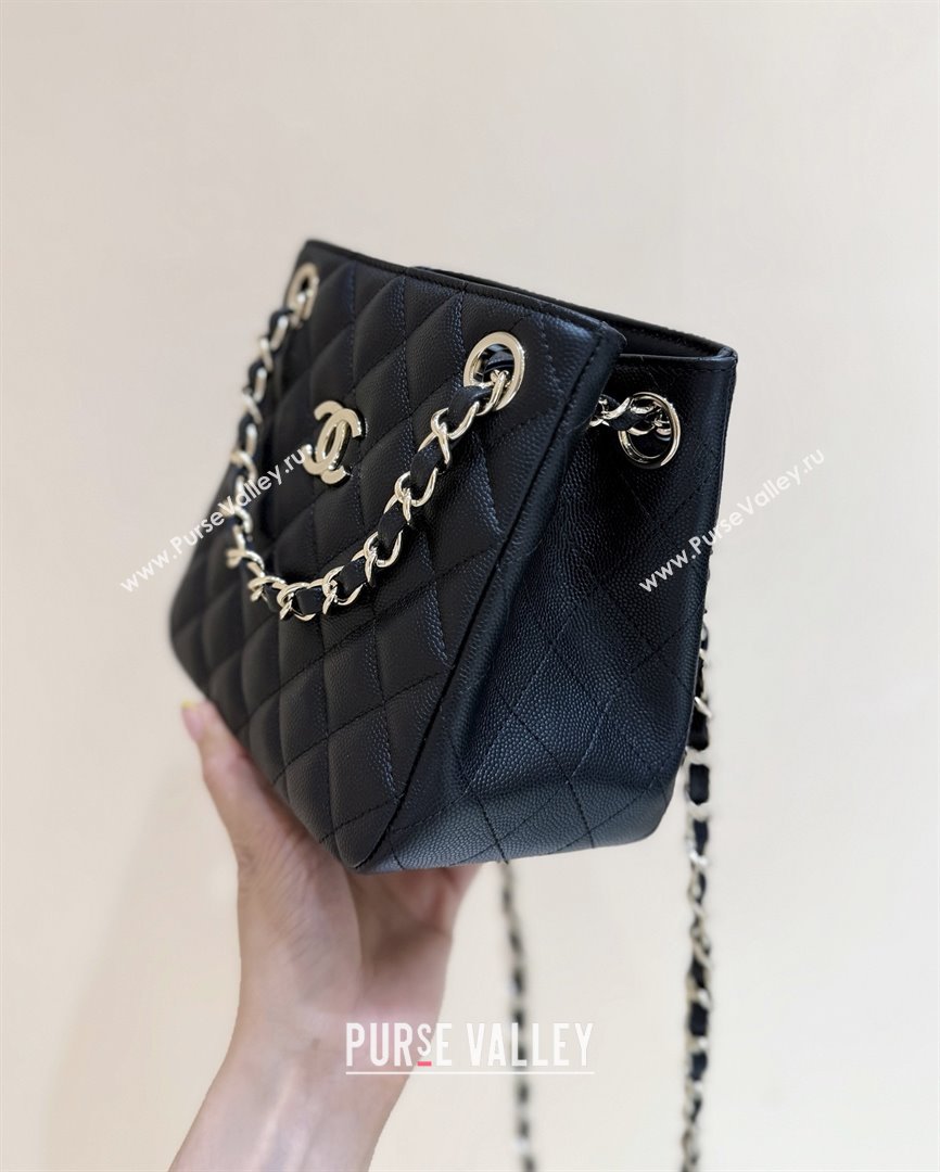 Chanel Shoulder Bag in Grainy Calfskin AS3176 Black 2025 Top Quality (SHUNY-25092402)