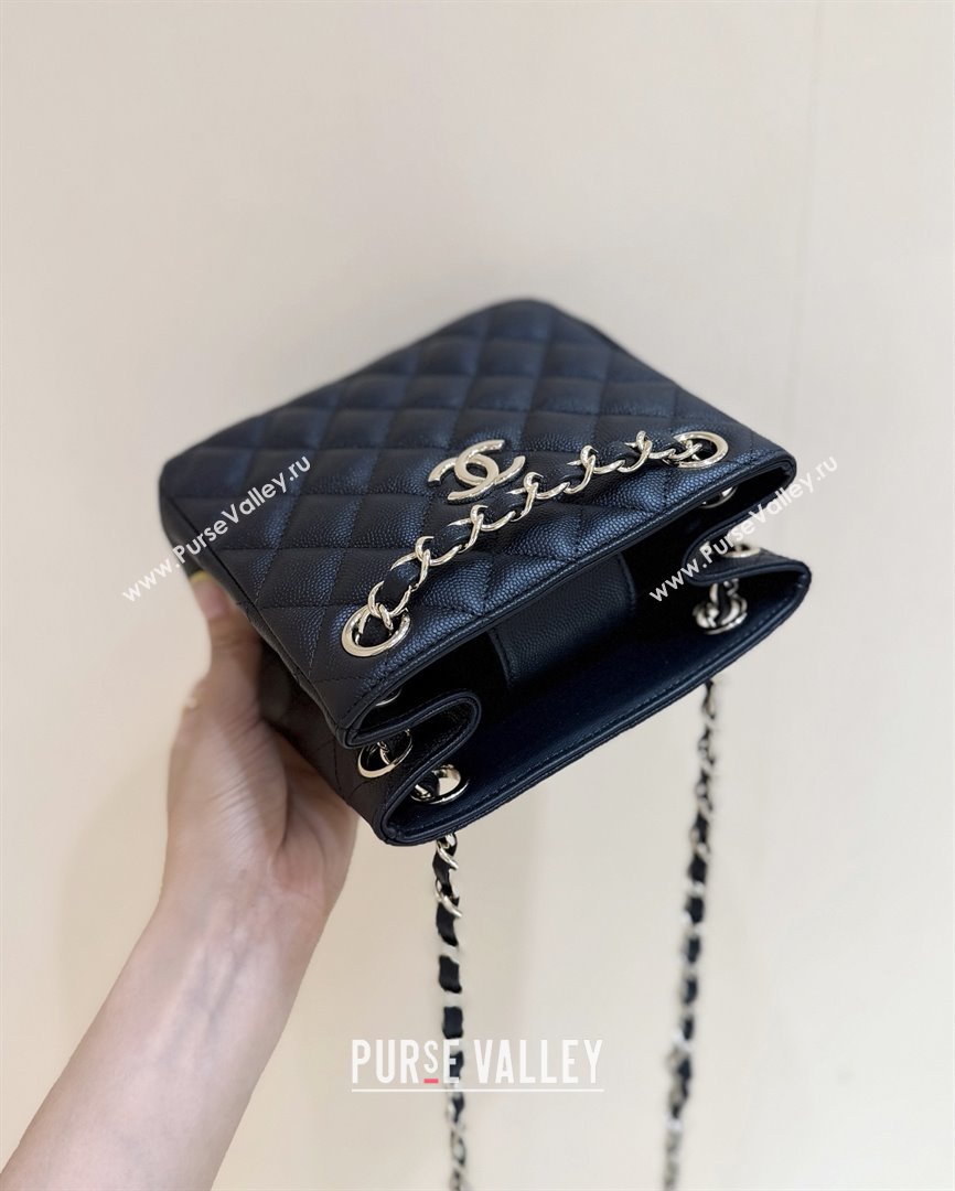 Chanel Shoulder Bag in Grainy Calfskin AS3176 Black 2025 Top Quality (SHUNY-25092402)