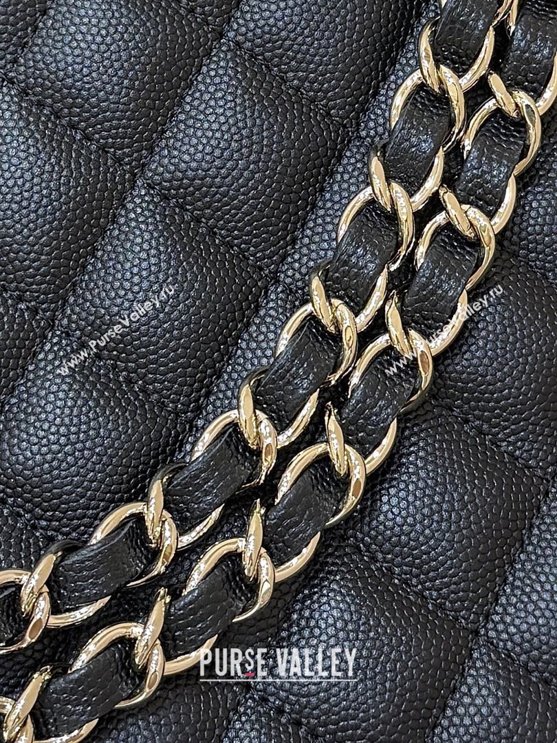 Chanel Shoulder Bag in Grainy Calfskin AS3176 Black 2025 Top Quality (SHUNY-25092402)