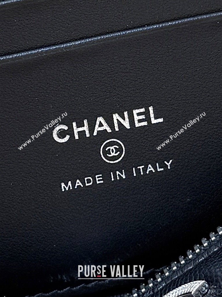 Chanel Shiny Grained Calfskin Vanity with Chain and Star AP4854 Black 2025 Top Quality (SHUNY-25092417)