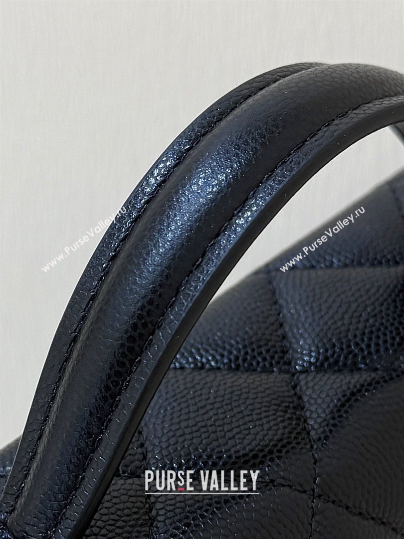 Chanel Shiny Grained Calfskin Vanity with Chain and Star AP4854 Black 2025 Top Quality (SHUNY-25092417)