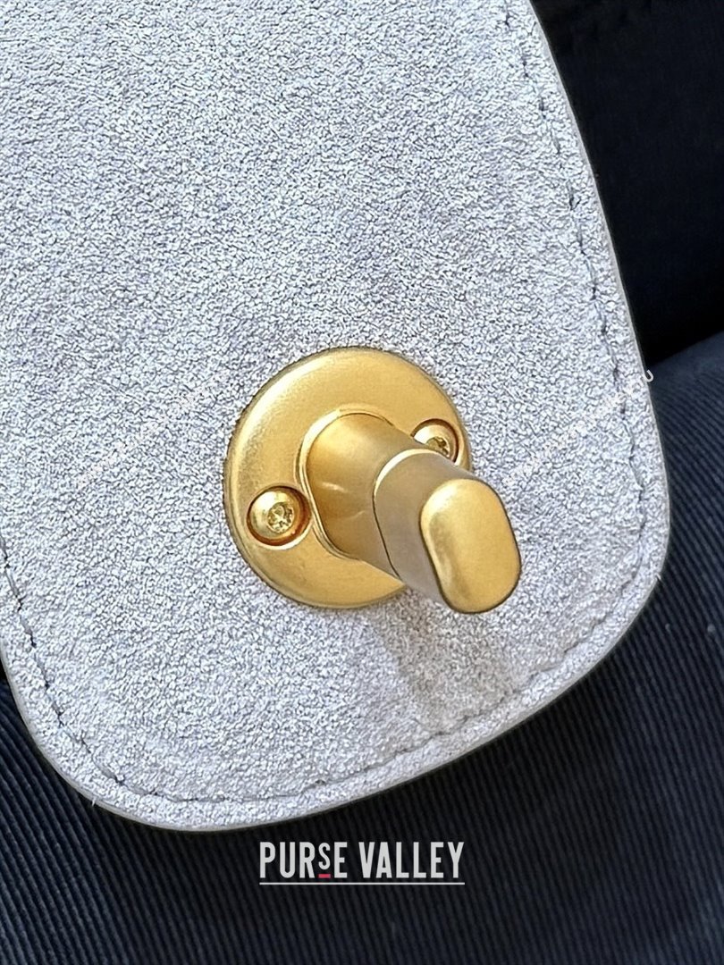 Chanel Small Tote Bag in Suede Calfskin Shiny Lambskin AS5634 Grey/Black 2025 Top Quality (SHUNY-25092401)