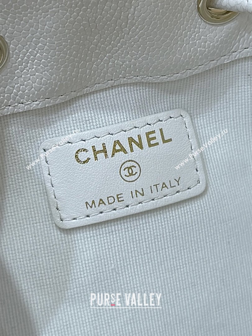 Chanel Clutch with Chain in Grained Shiny Calfskin AP4775 White 2025 Top Quality (SHUNY-25092303)