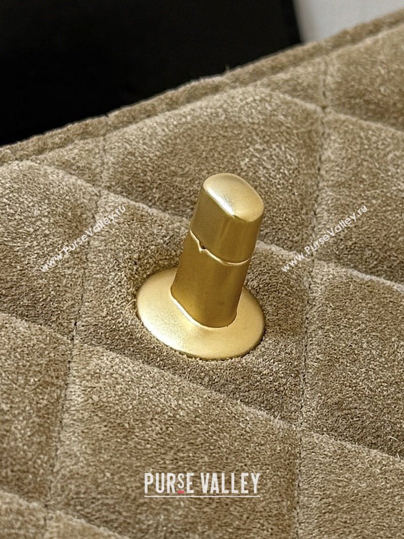 Chanel Suede Lambskin Phone Holder with Strap AP4677 Beige/Black 2025 Top Quality (SHUNY-25092301)