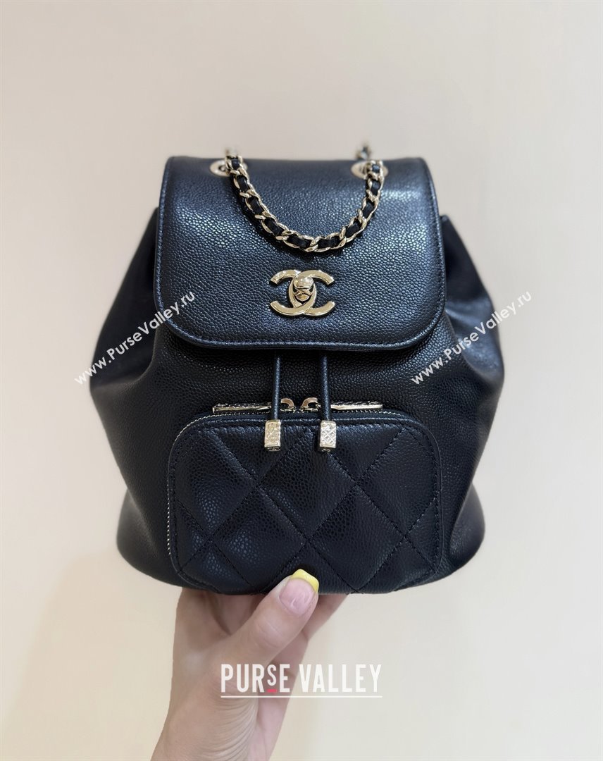 Chanel Grained Calfskin Mini Backpack AS3530 Black Top Quality (SHUNY-25092305)