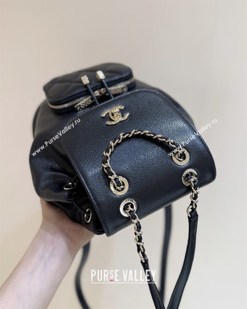 Chanel Grained Calfskin Mini Backpack AS3530 Black Top Quality (SHUNY-25092305)
