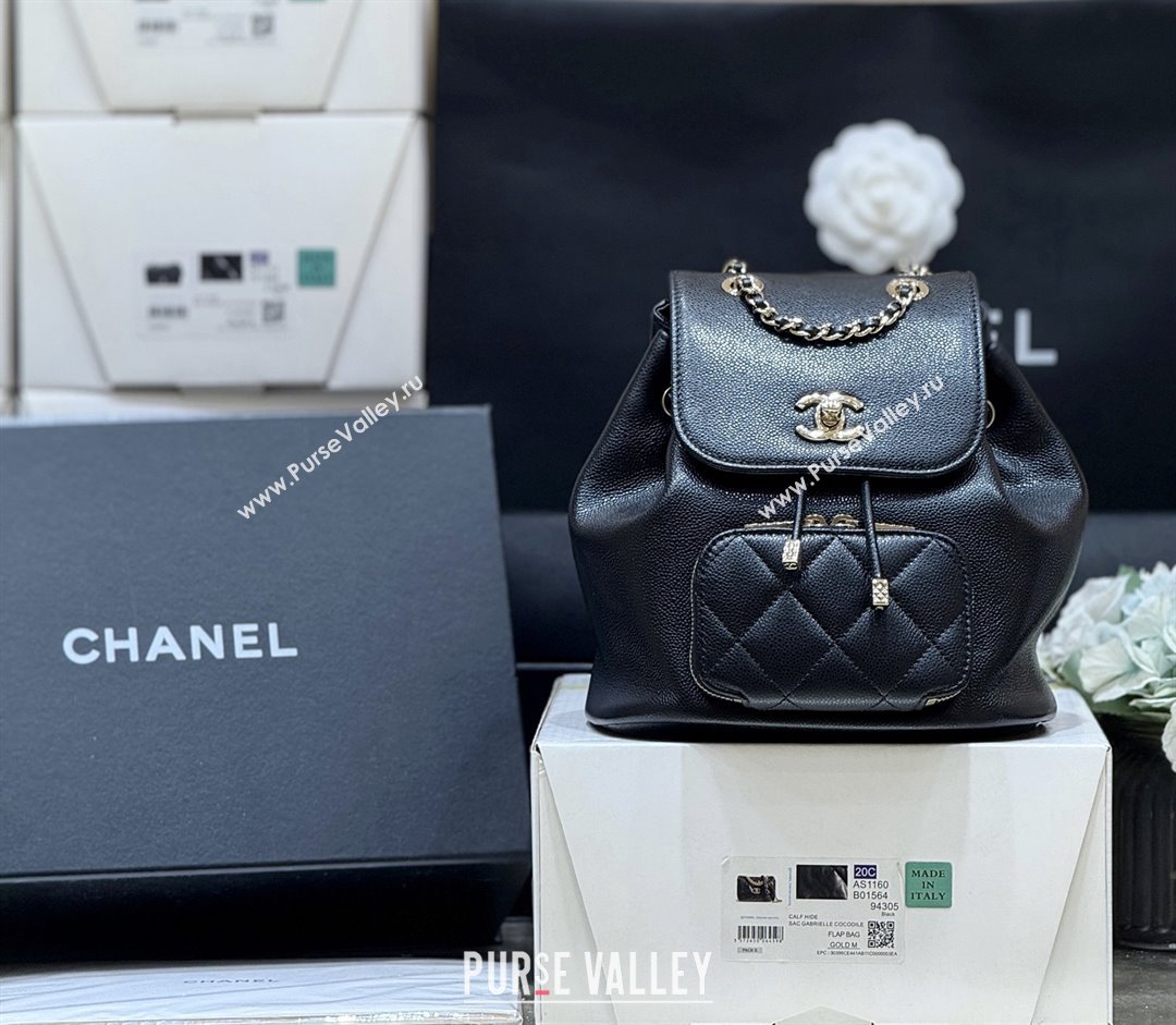 Chanel Grained Calfskin Mini Backpack AS3530 Black Top Quality (SHUNY-25092305)