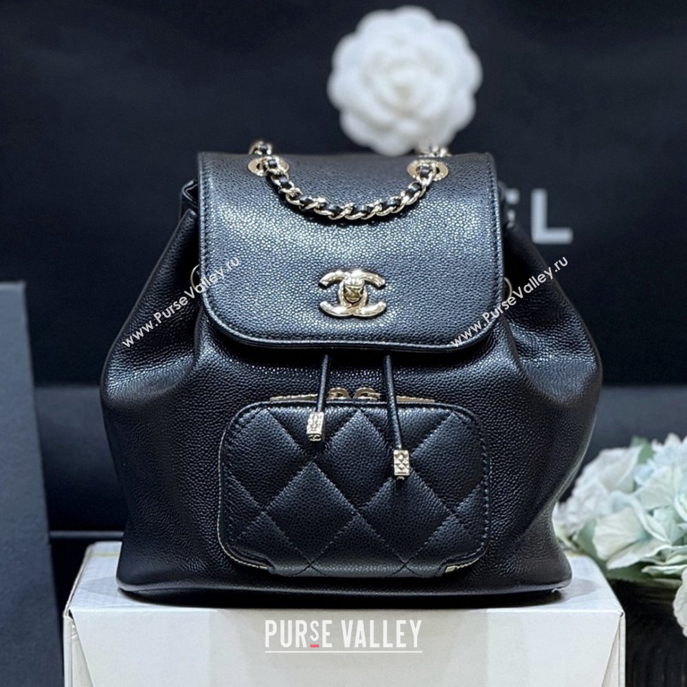 Chanel Grained Calfskin Mini Backpack AS3530 Black Top Quality (SHUNY-25092305)
