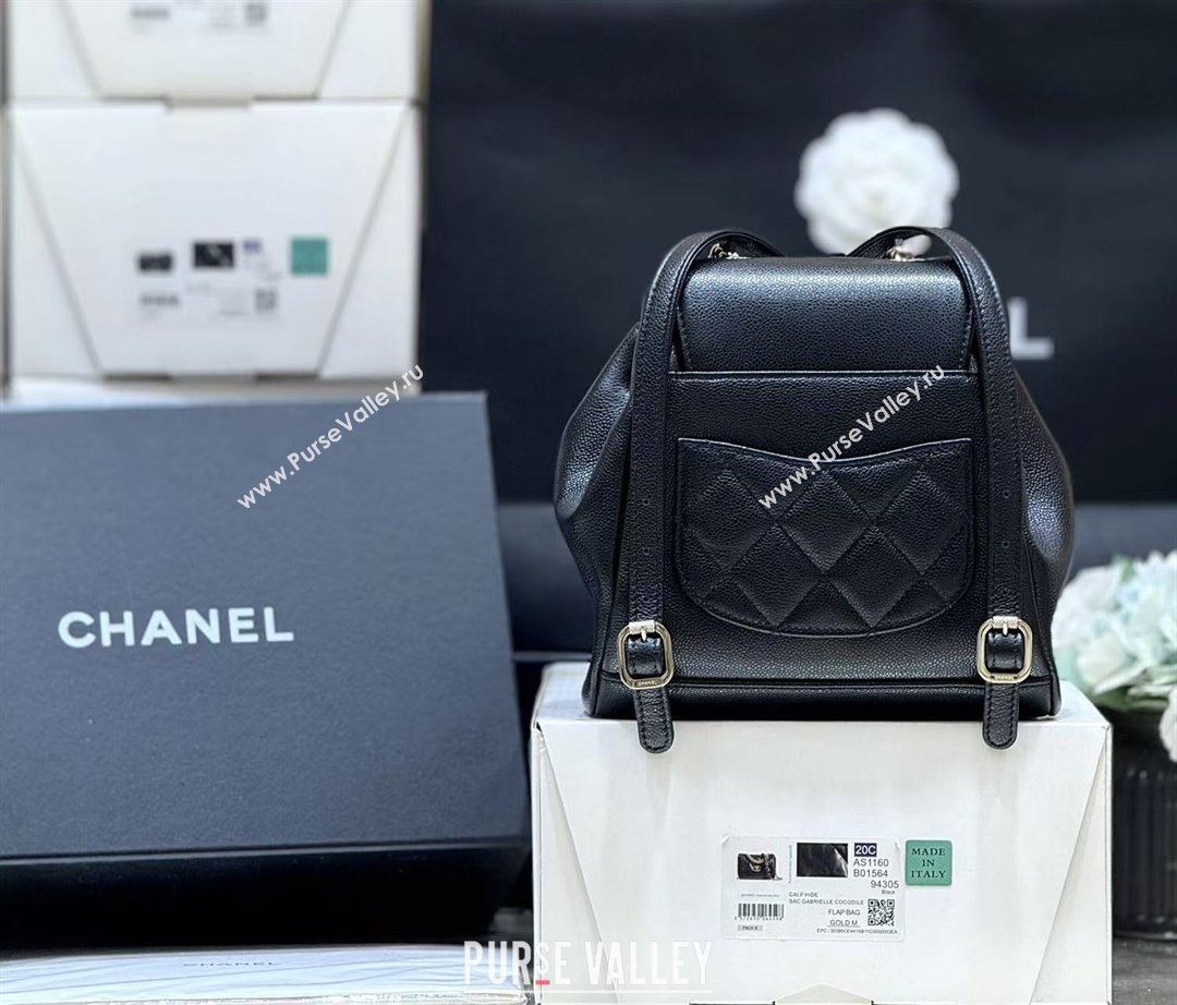 Chanel Grained Calfskin Mini Backpack AS3530 Black Top Quality (SHUNY-25092305)