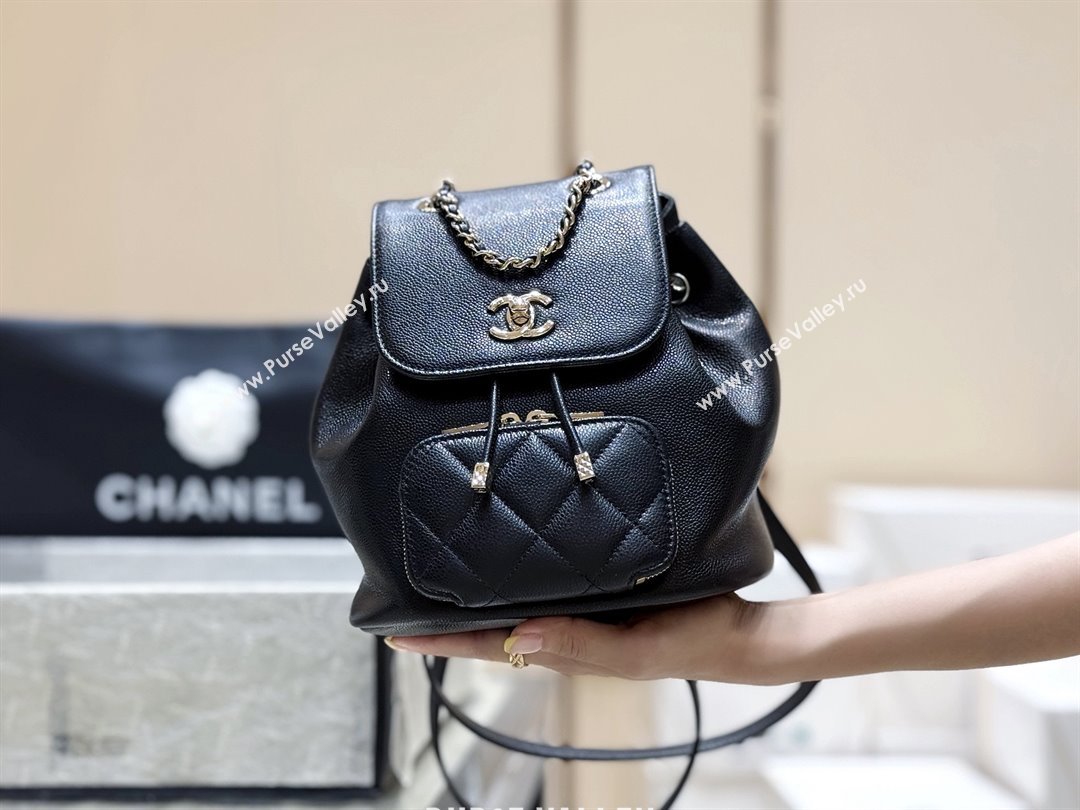 Chanel Grained Calfskin Mini Backpack AS3530 Black Top Quality (SHUNY-25092305)
