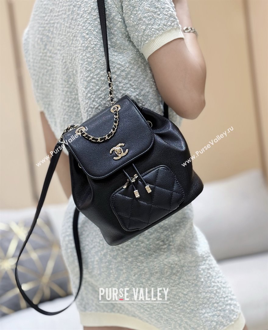 Chanel Grained Calfskin Mini Backpack AS3530 Black Top Quality (SHUNY-25092305)