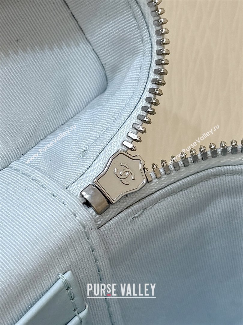 Chanel Shiny Grained Calfskin Vanity with Chain and Star AP4854 Light Blue 2025 Top Quality (SHUNY-25092306)