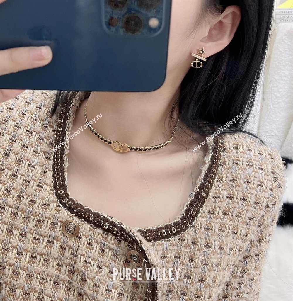 Dior Petit CD Earrings D92702 Gold 2025 (YF-25092702)