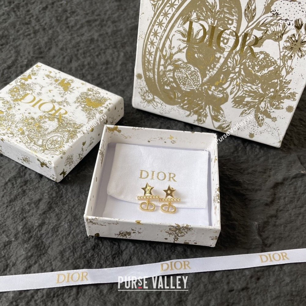 Dior Petit CD Earrings D92702 Gold 2025 (YF-25092702)