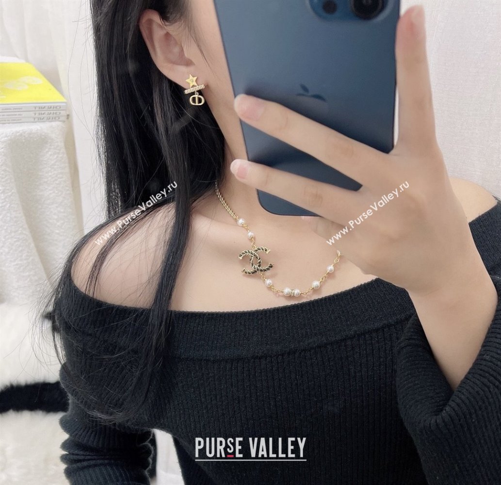 Dior Petit CD Earrings D92702 Gold 2025 (YF-25092702)