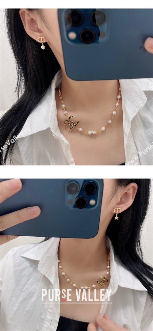 Dior Petit CD Earrings D92703 Gold 2025 (YF-25092703)