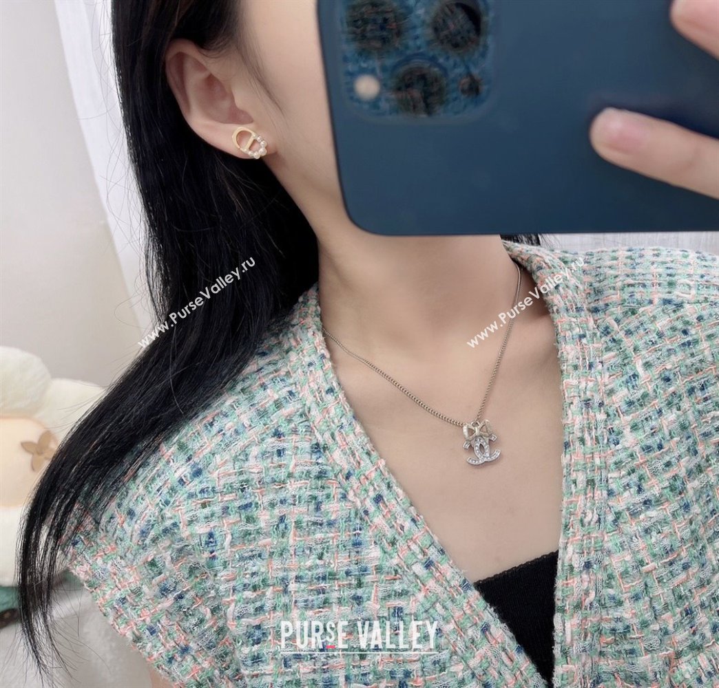 Dior Petit CD Earrings D92701 Gold 2025 (YF-25092701)