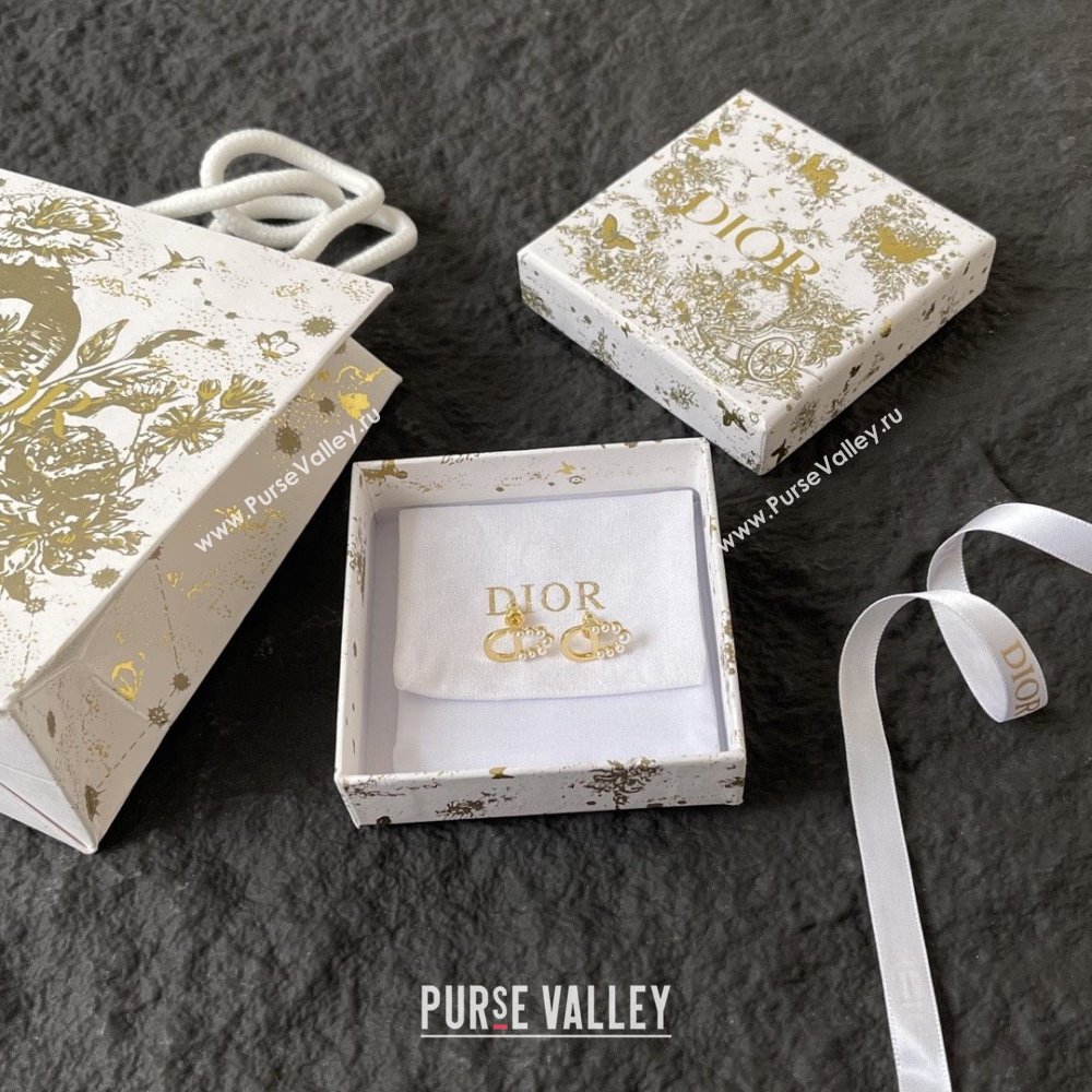 Dior Petit CD Earrings D92701 Gold 2025 (YF-25092701)