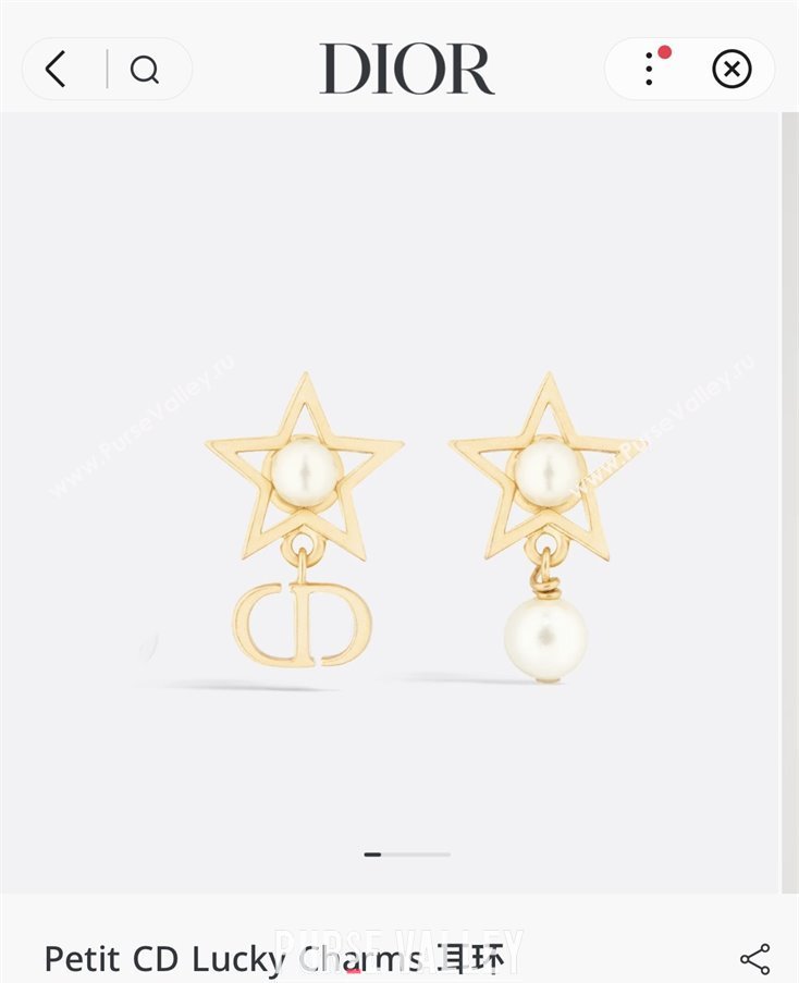 Dior Petit CD Earrings D92706 Gold 2025 (YF-25092706)