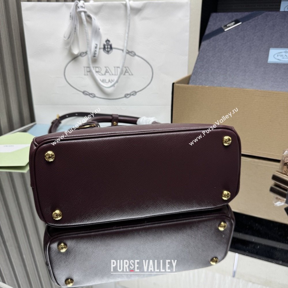 Prada Galleria Saffiano Leather Medium Bag 1BA863 Dark Burgundy 2025 (YZ-25092708)